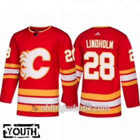 Barn Ishockey Calgary Flames Tröja Elias Lindholm 28 Alternate Adidas 2018-19 Authentic